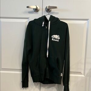 Roots Black Zip-Up Hoodie